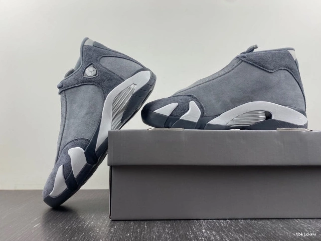 Rep TBkick Grey Flint Jordan 14 Air FJ3460-012 0817